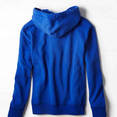 Cobalt Blue AEO NYC Applique Hooded Pop Over