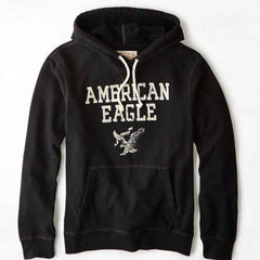 Bold Black AEO Signature Hooded Pop Over