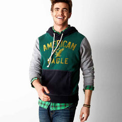 Rugged Green AEO Signature Hooded Pop Over