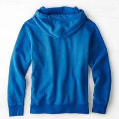 Utilitarian Blue AEO Signature Hooded Pop Over
