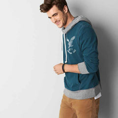 Asteroid Blue AEO Signature Hooded Pop Over