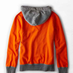Varsity Orange AEO Signature Hooded Pop Over