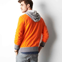 Varsity Orange AEO Signature Hooded Pop Over